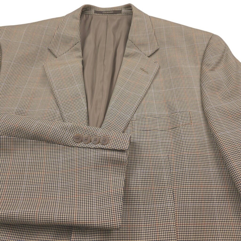 Tasso Elba Blazer Vitale Barberis Canonico Men 42R Wool Houndstooth Italy